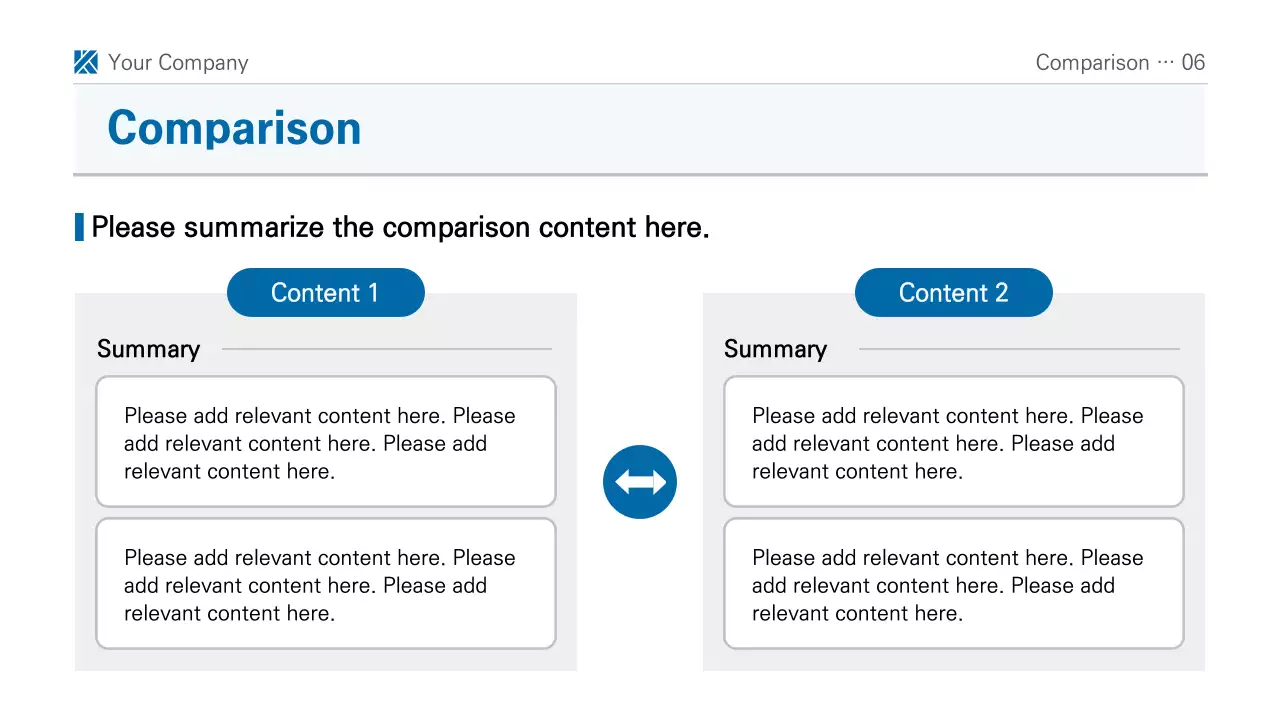 A simple blue and white printable report presentation