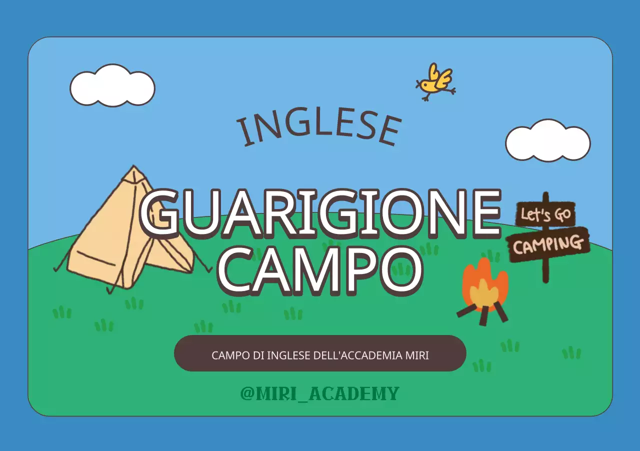Concetto di campo inglese dell'Accademia da Camping Illustrated