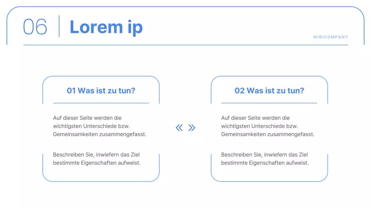 Einfache Unternehmensberichte in Blau