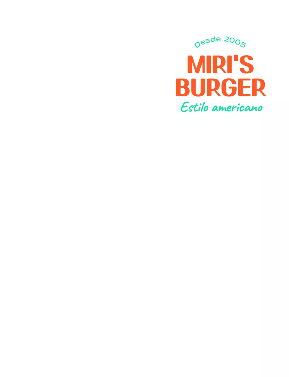 Logotipo del personaje de la hamburguesa americana