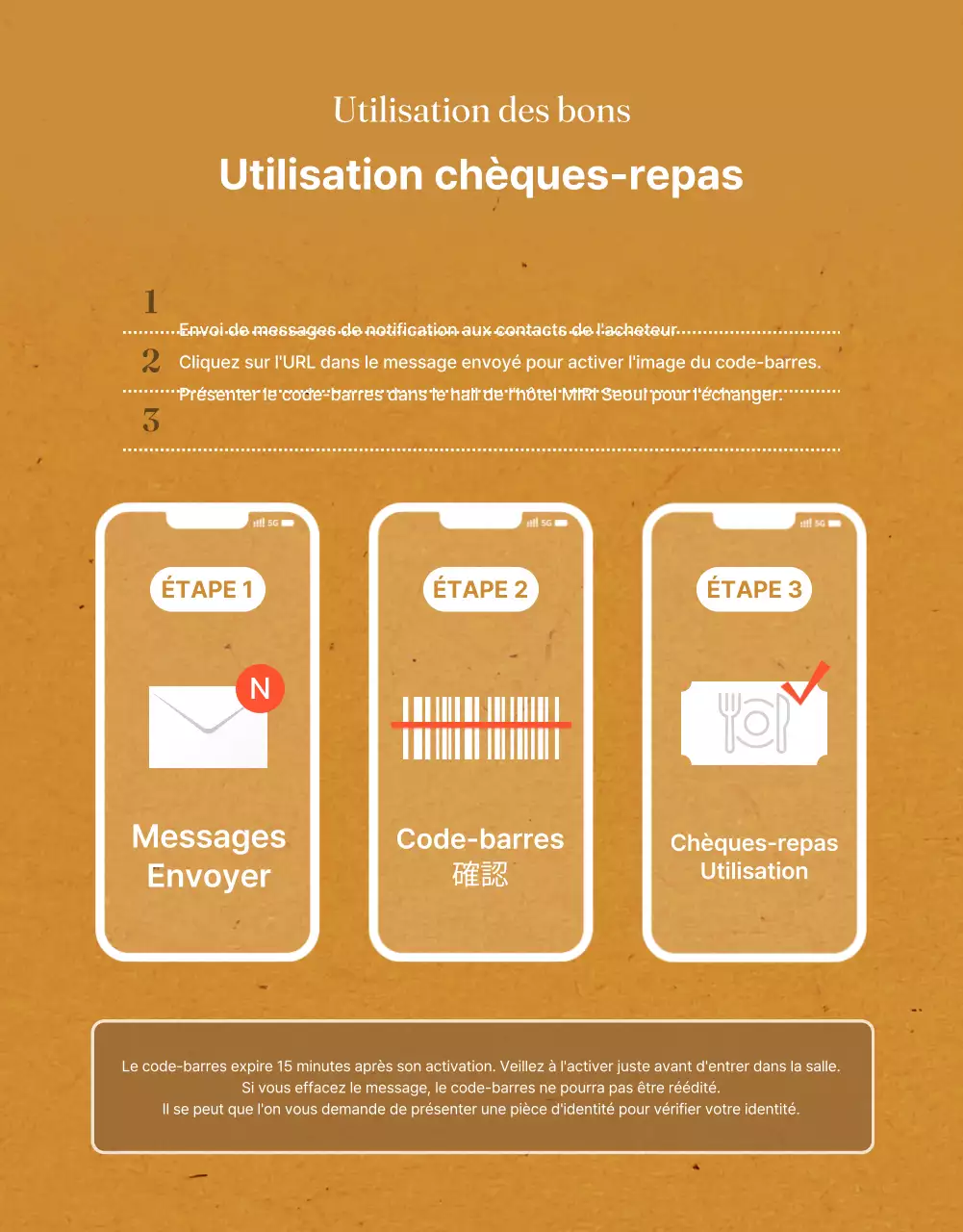 Un luxueux buffet d'hôtel dans les tons orangés et bruns poste