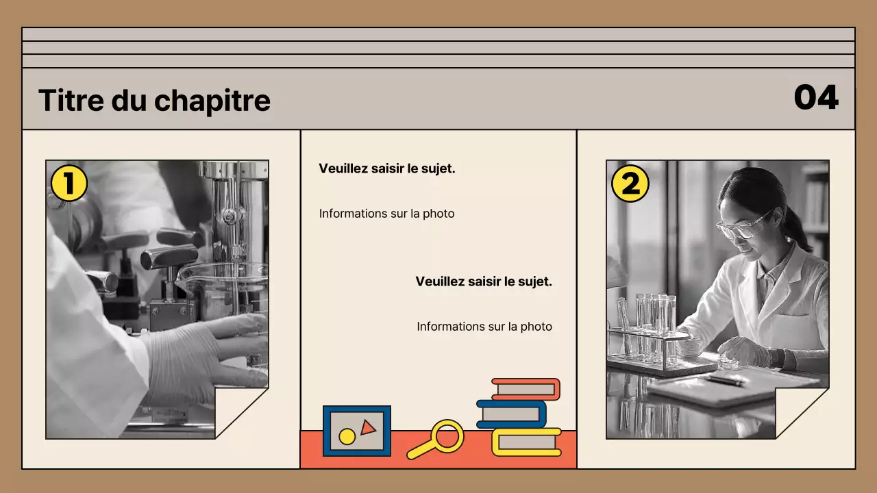 Promouvoir les femmes scientifiques modernes en beige et bleu