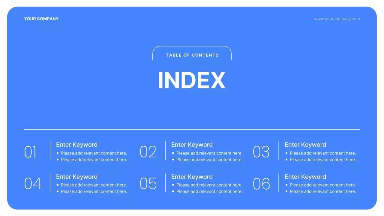Blue Simple Business Report Document Presentation