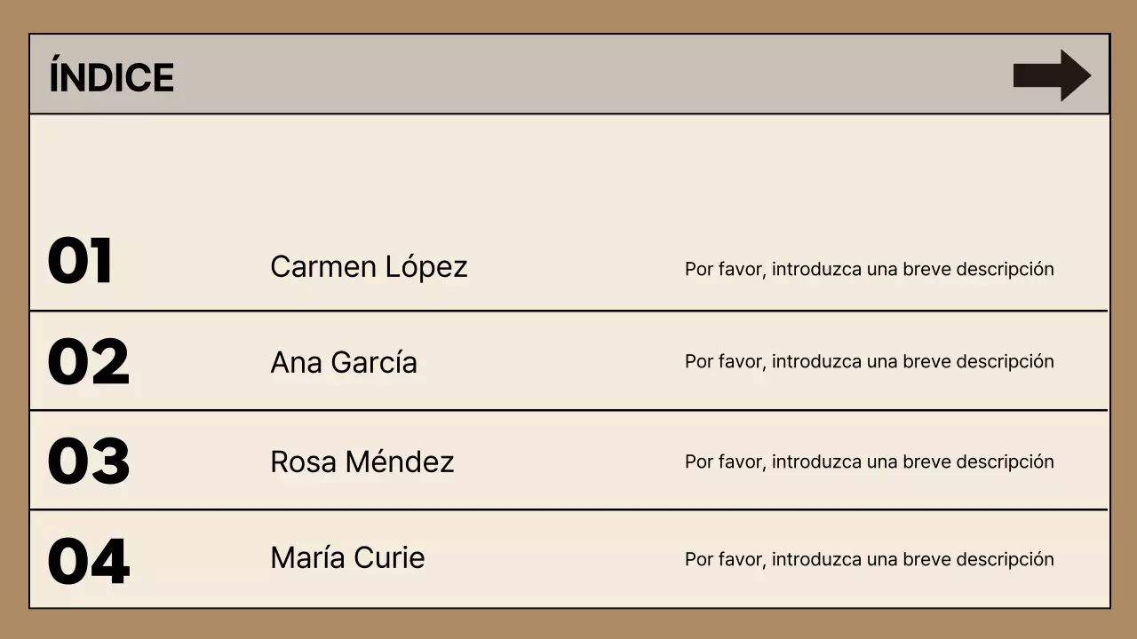 Promoción de las científicas modernas en beige y azul