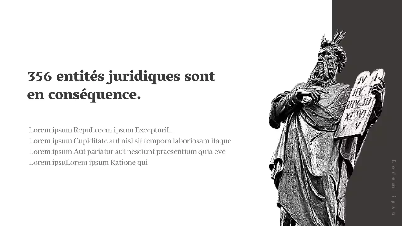 Profil d'entreprise d'un cabinet d'avocats simple brown and white