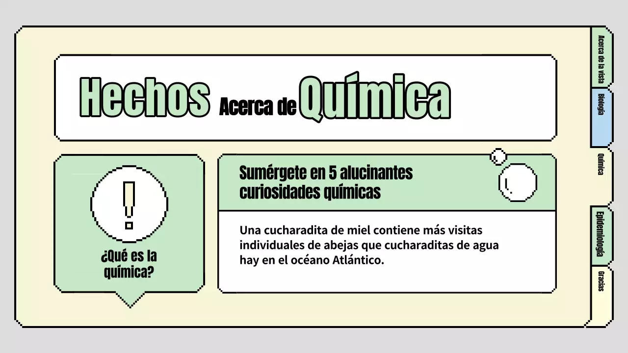 Bonito plan de clase de ciencias para primaria en azul claro y verde claro