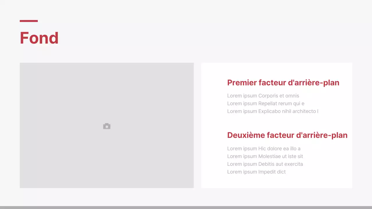 Rapport d'entreprise minimaliste en rouge et blanc