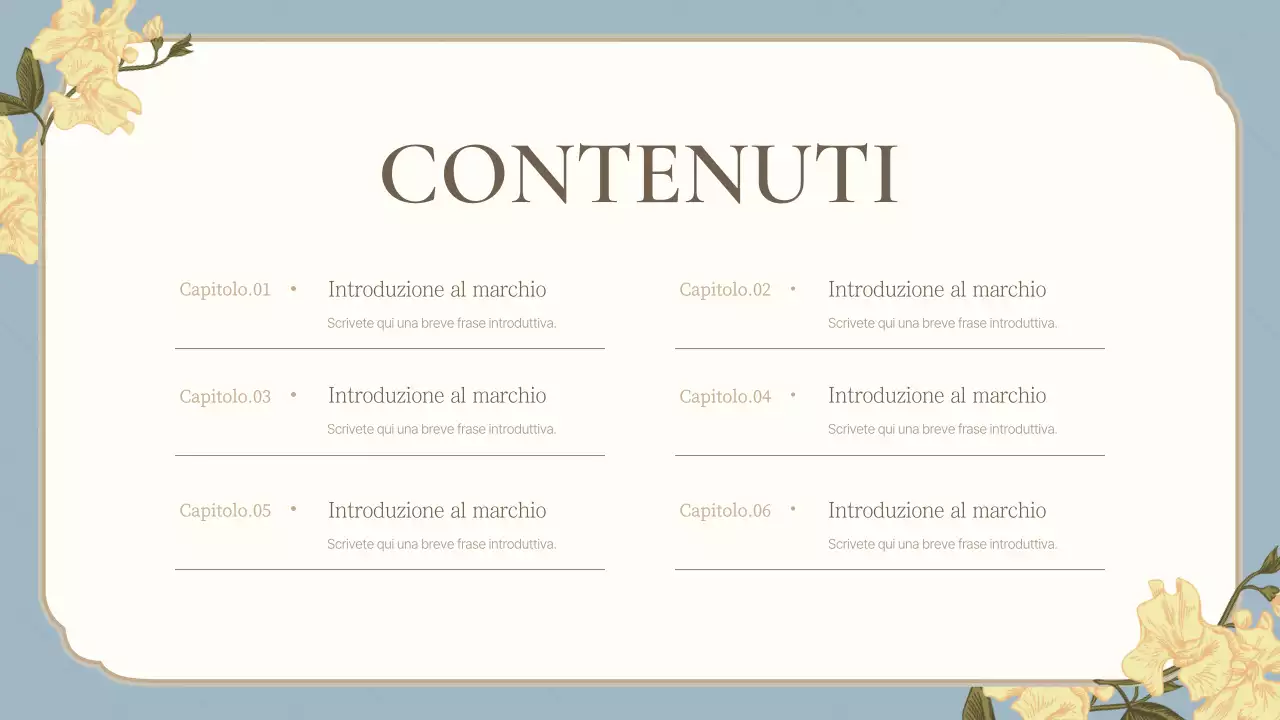 Una lussuosa dichiarazione di marca in azzurro