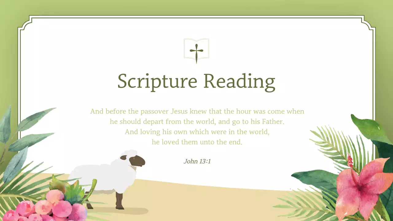 Green Traditional Church Event Announcement Presentation