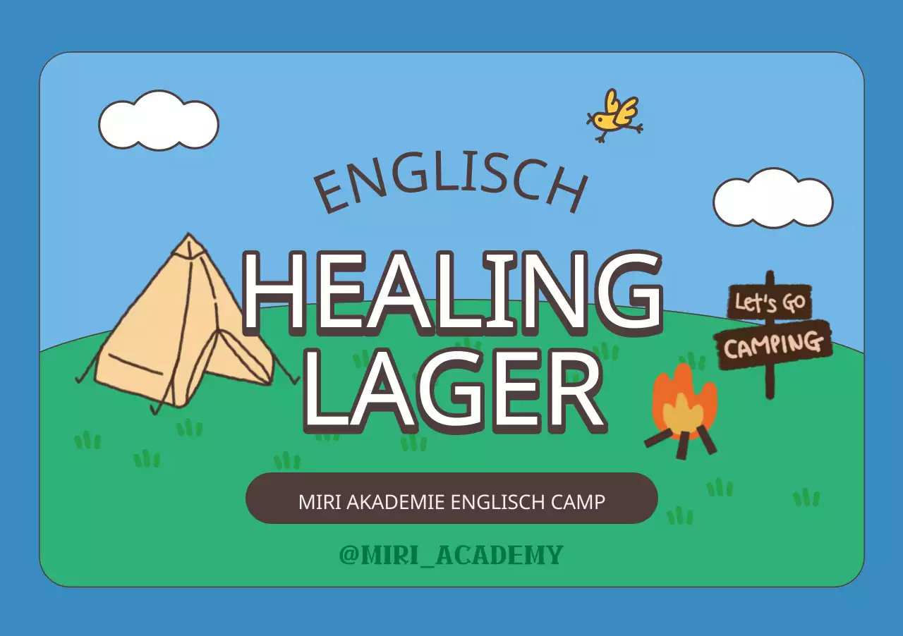 Academy English Camp Konzept von Camping Illustrated