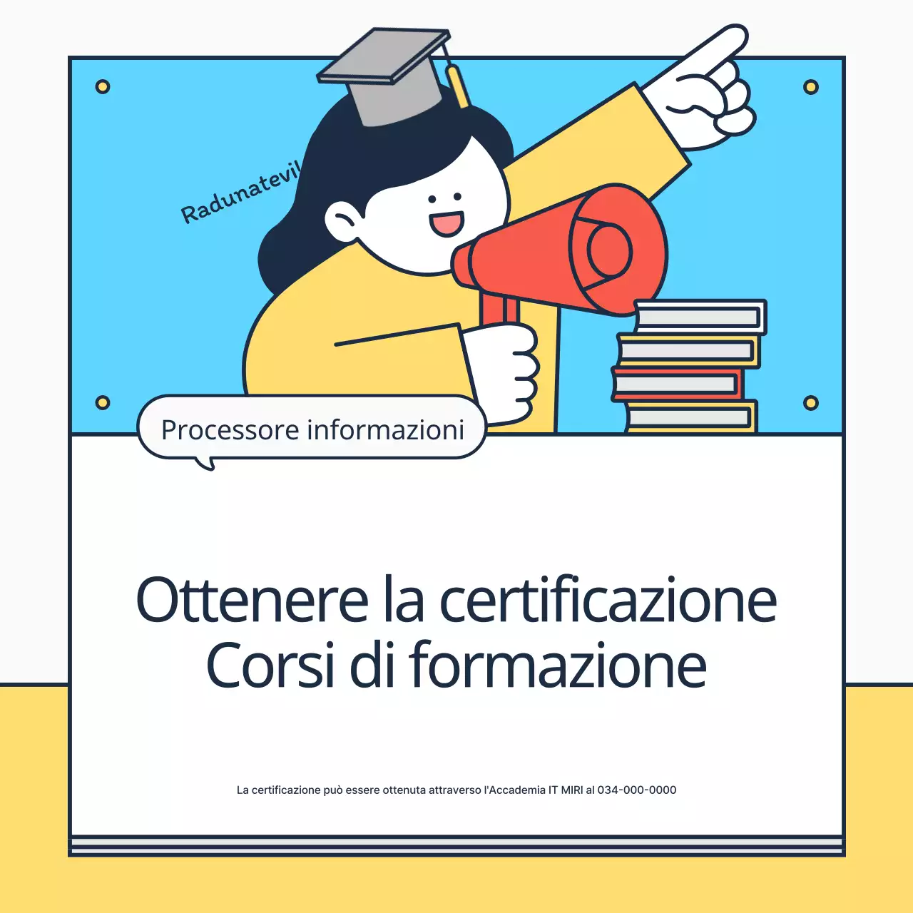 Informazioni sulla certificazione gialla e azzurra