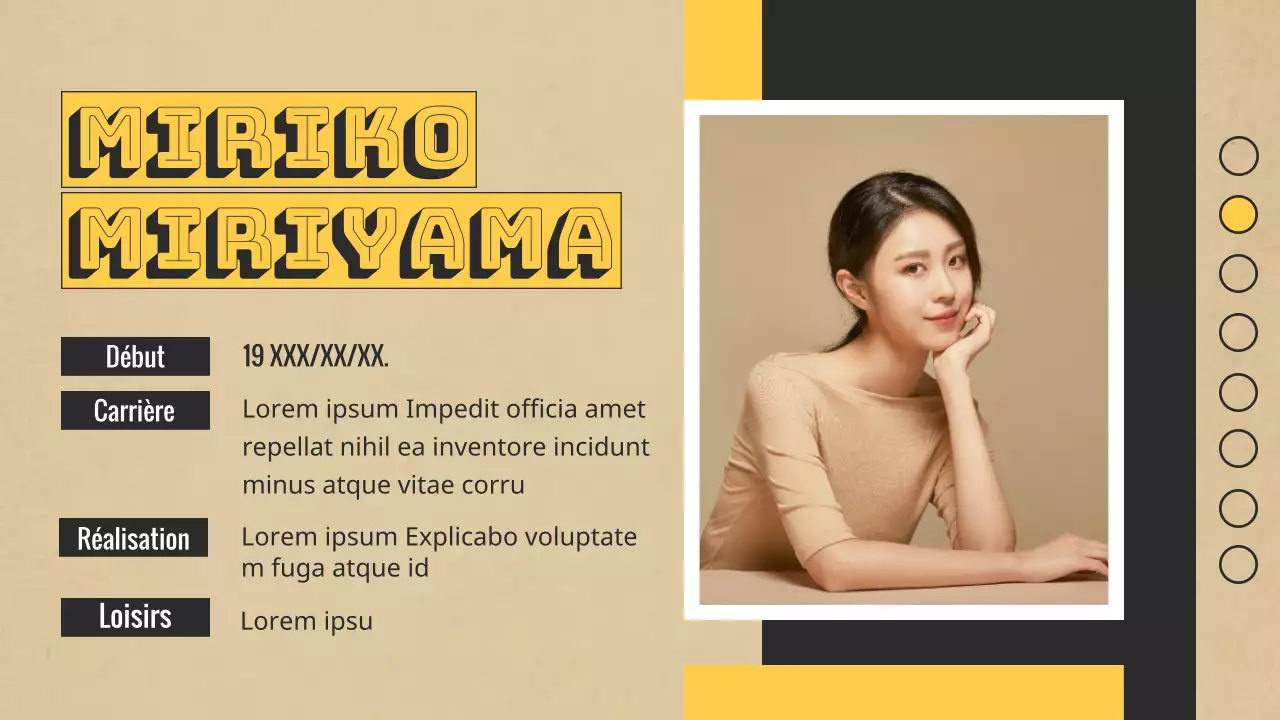 Portfolio vert et jaune pour les designers modernes