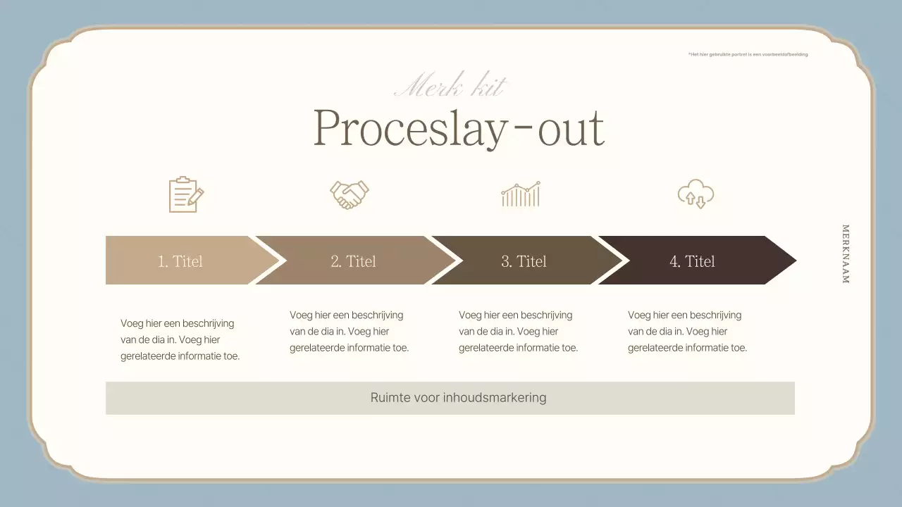 Een luxueus merkstatement in lichtblauw