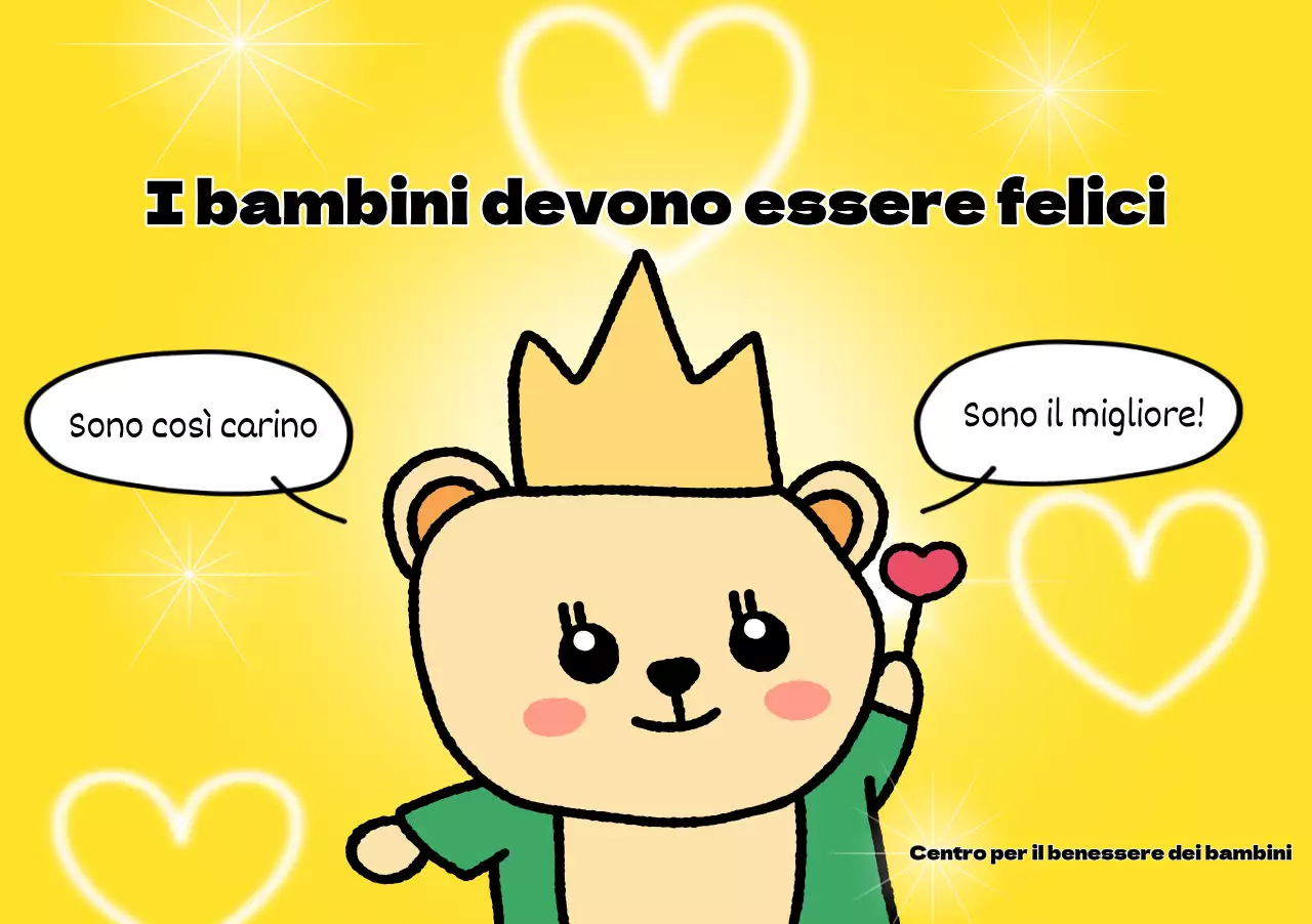 Un centro benessere per bambini luminoso e divertente con simpatici personaggi