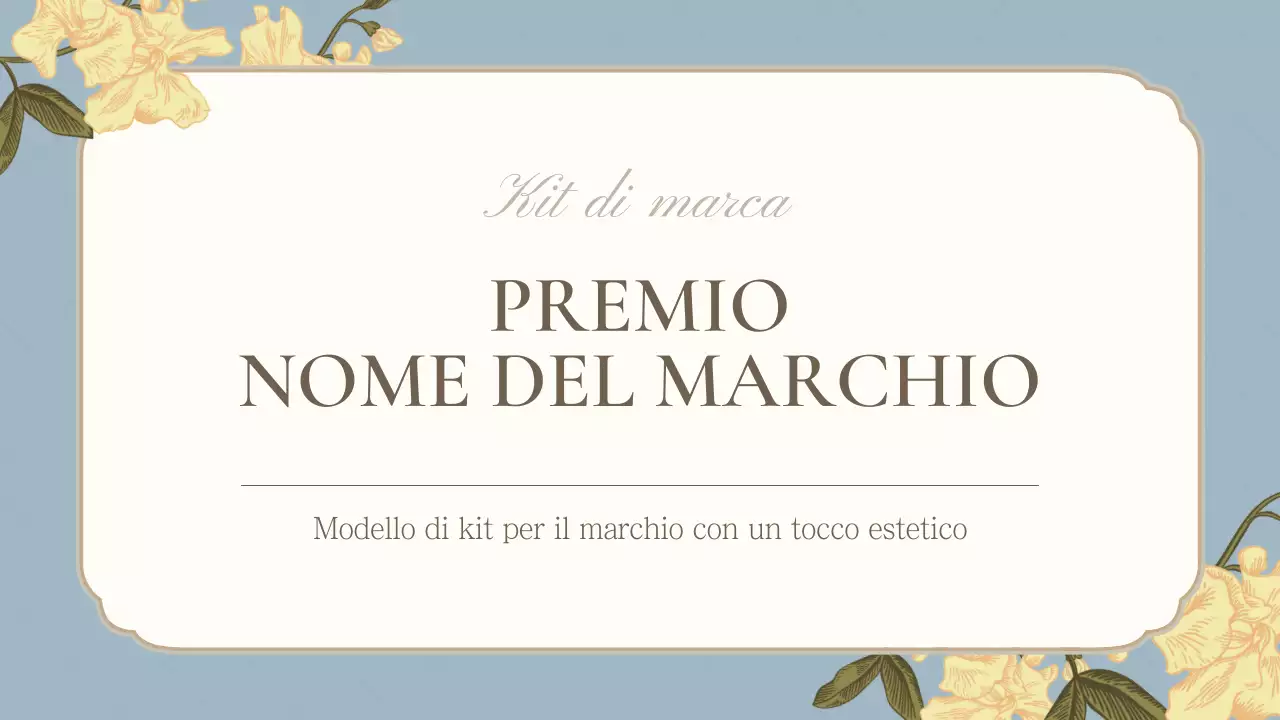 Una lussuosa dichiarazione di marca in azzurro