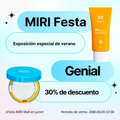 Promueva una sencilla exposición veraniega en azul claro