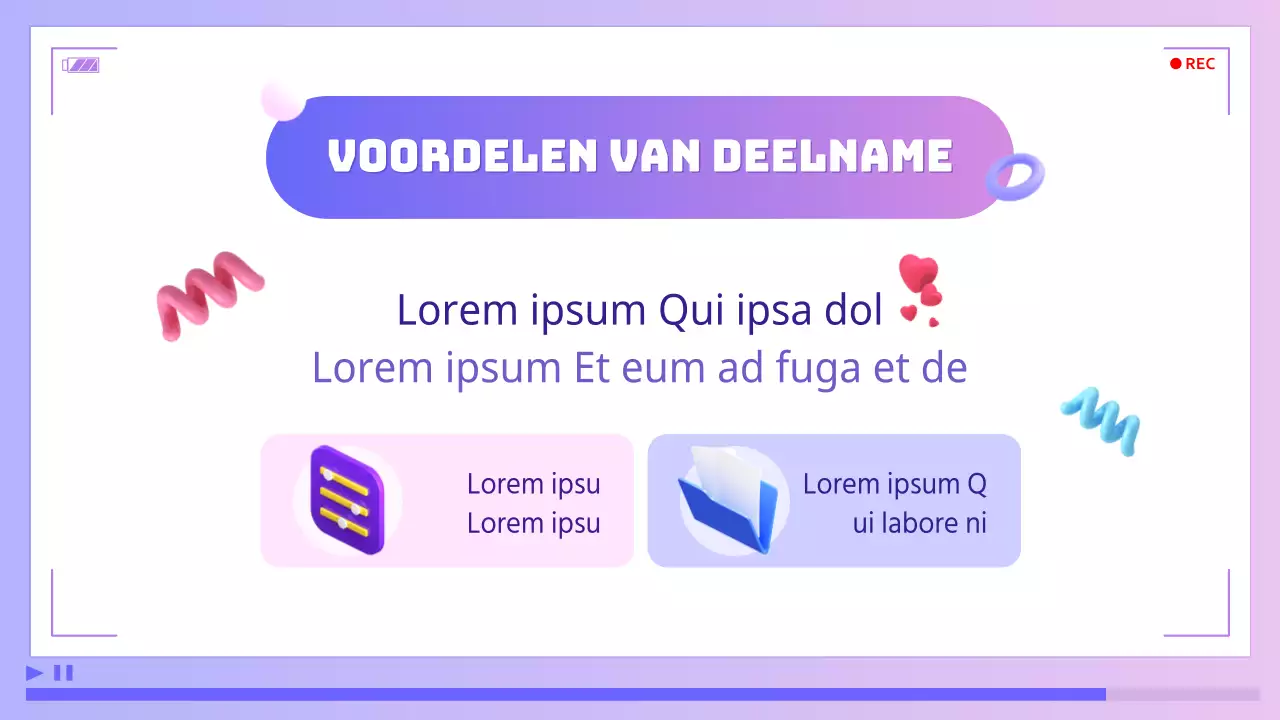 Paarse en blauwe, cybereske videobewerking om lessen in zelfverbetering te promoten