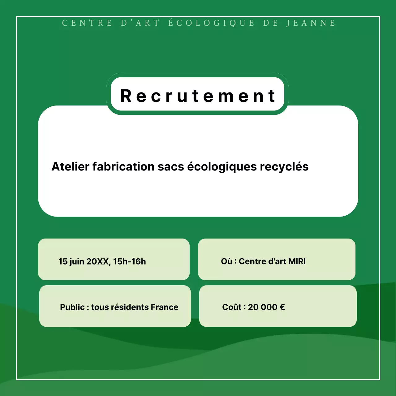 Promouvoir des expériences de recyclage vertes et minimalistes