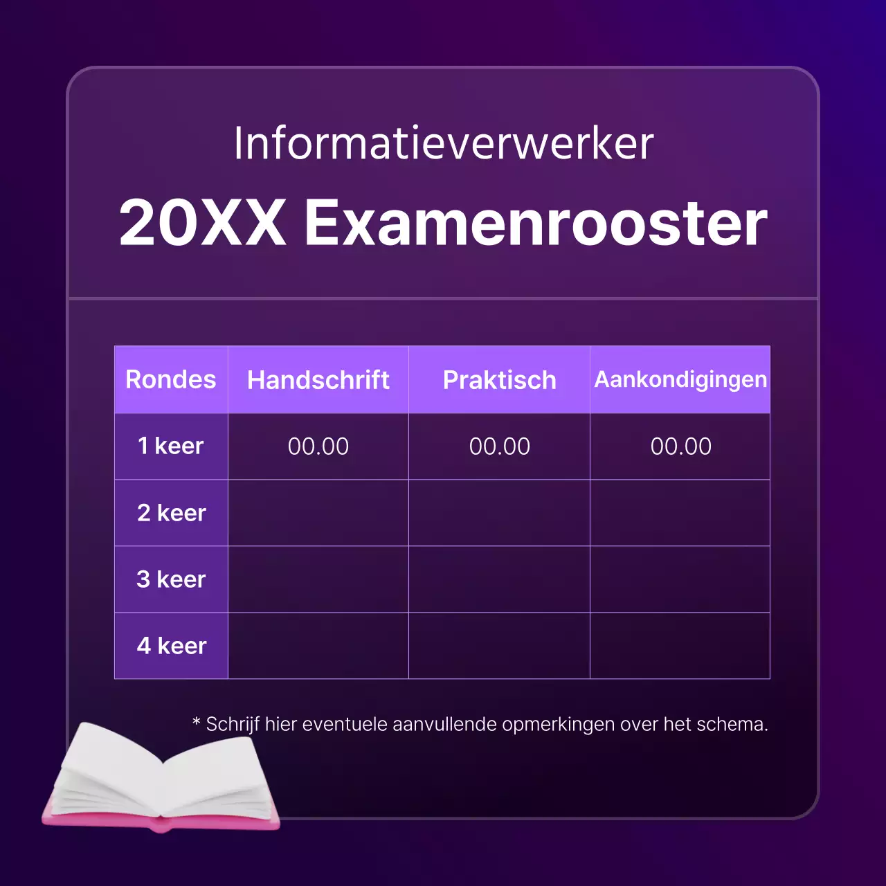 Een eenvoudige paars met zwarte kwalificatie