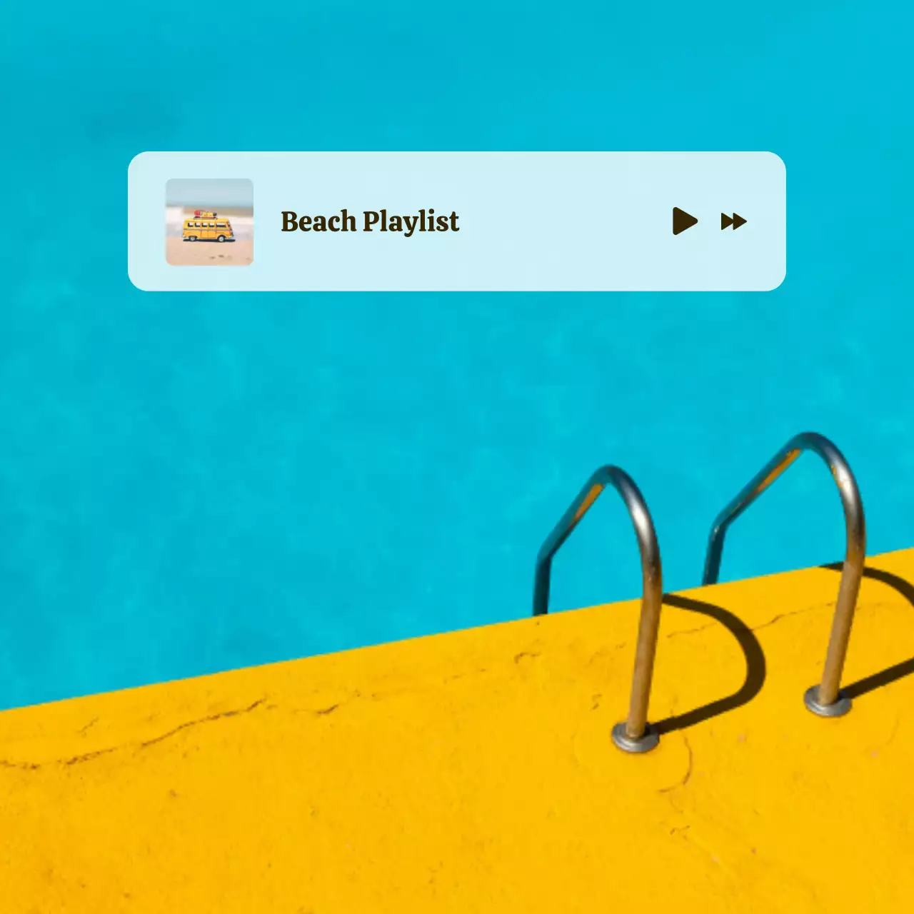 Yellow Minimal Playlist Announcement Social Media Post