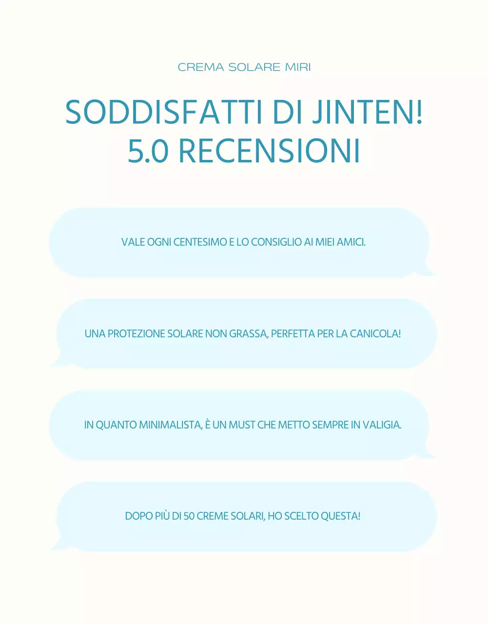 Una semplice protezione solare in azzurro e arancione spiegata
