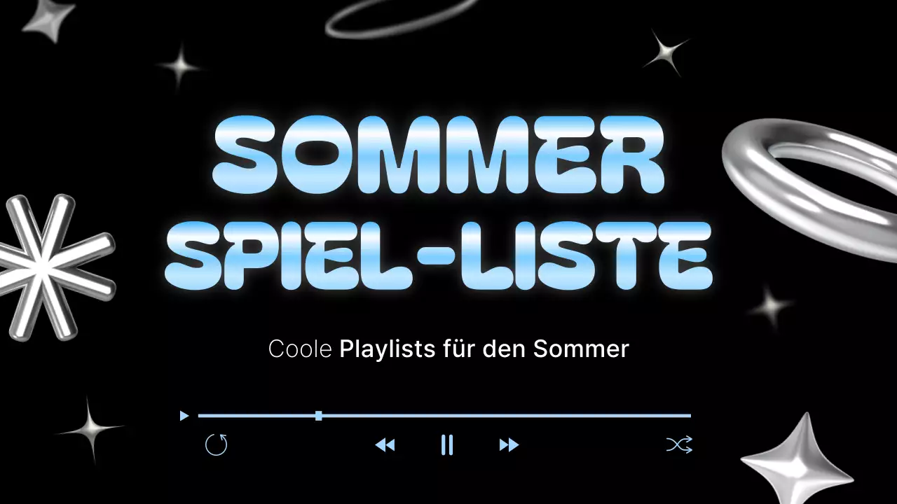 Eine schlichte Sommerstimmung in Hellblau und Schwarz MainTitle