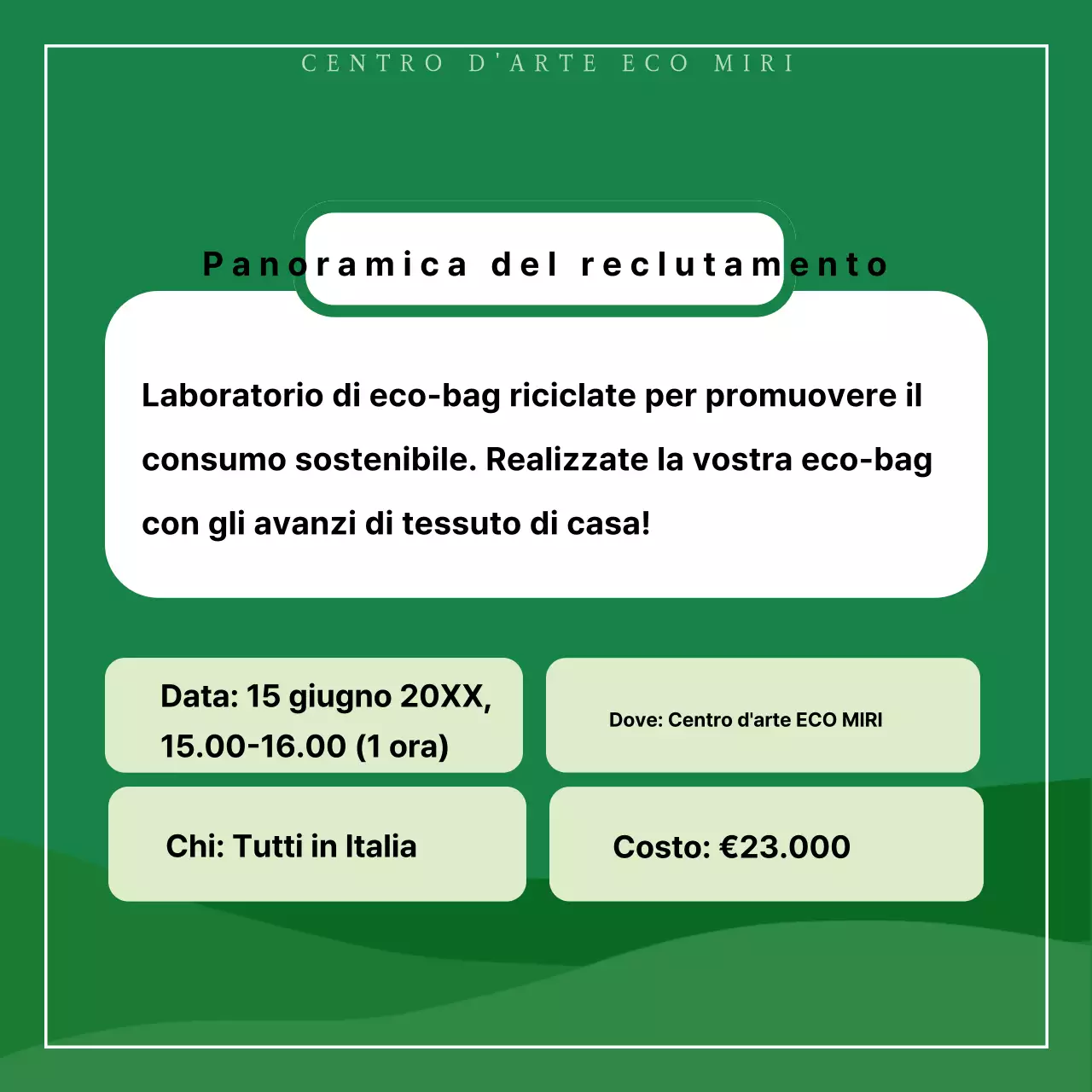 Promuovere esperienze di upcycling ecologico e minimalista