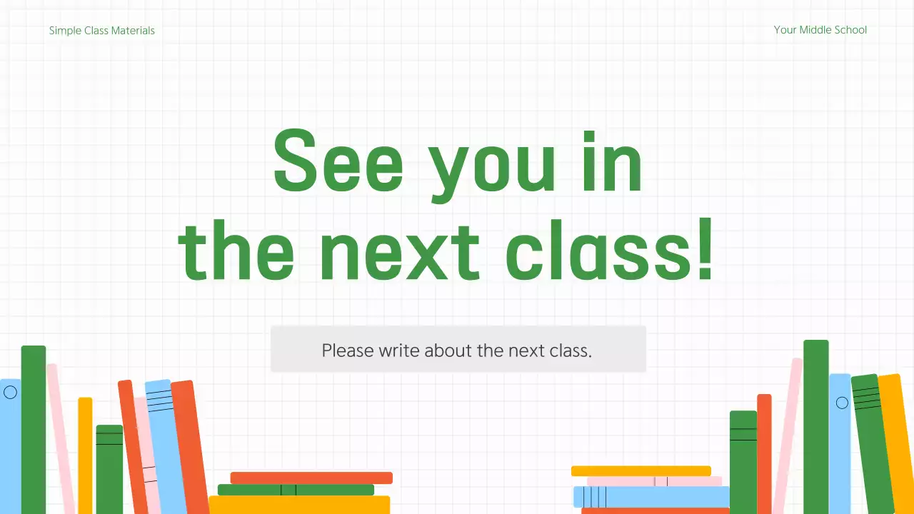 Green Simple School Presentation