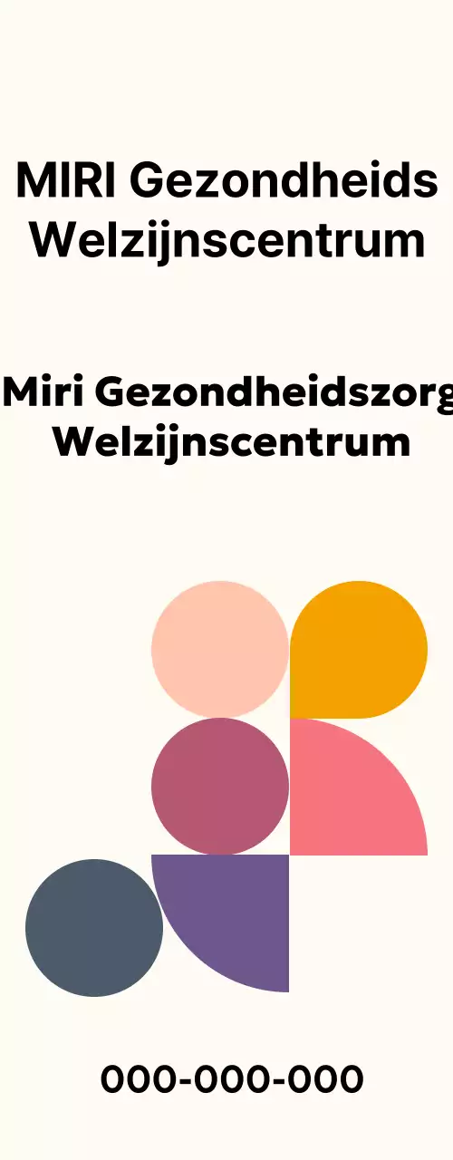 Eenvoudig gezondheids- en wellnesscentrum met kleurrijke vormen