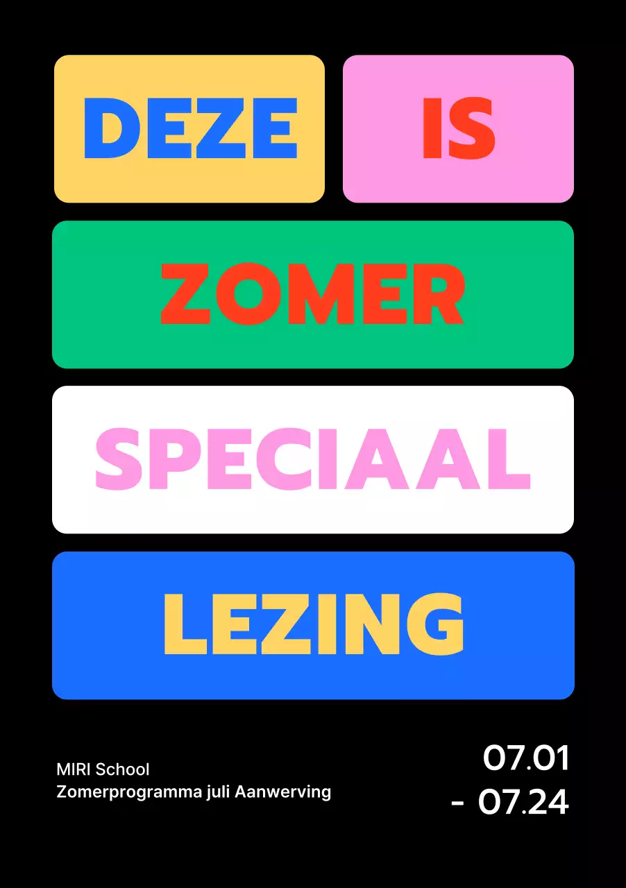 Ontwerpen met verschillende gekleurde vakjes om zinnen te benadrukken