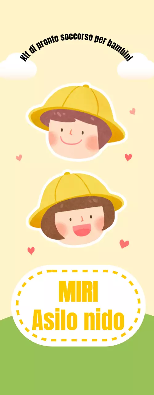 Design per cameretta con simpatiche illustrazioni di bambini