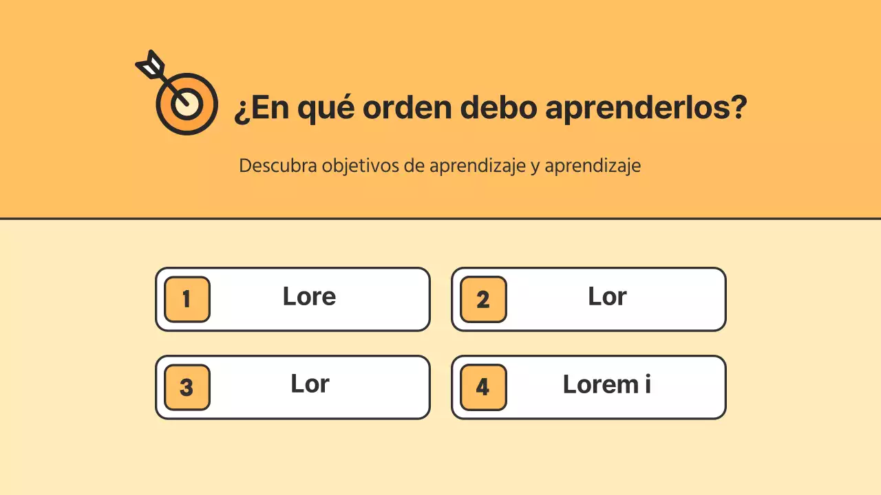 Recursos naranjas y amarillos de gramática básica del coreano