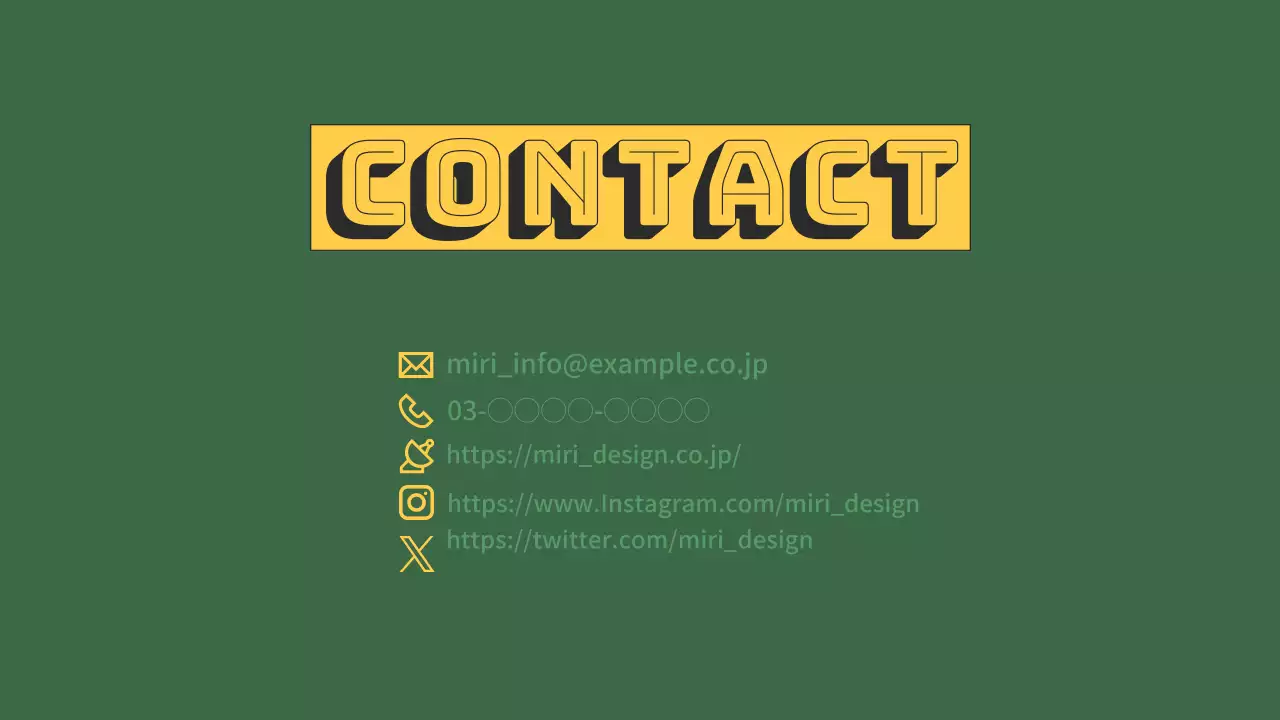 Portfolio vert et jaune pour les designers modernes