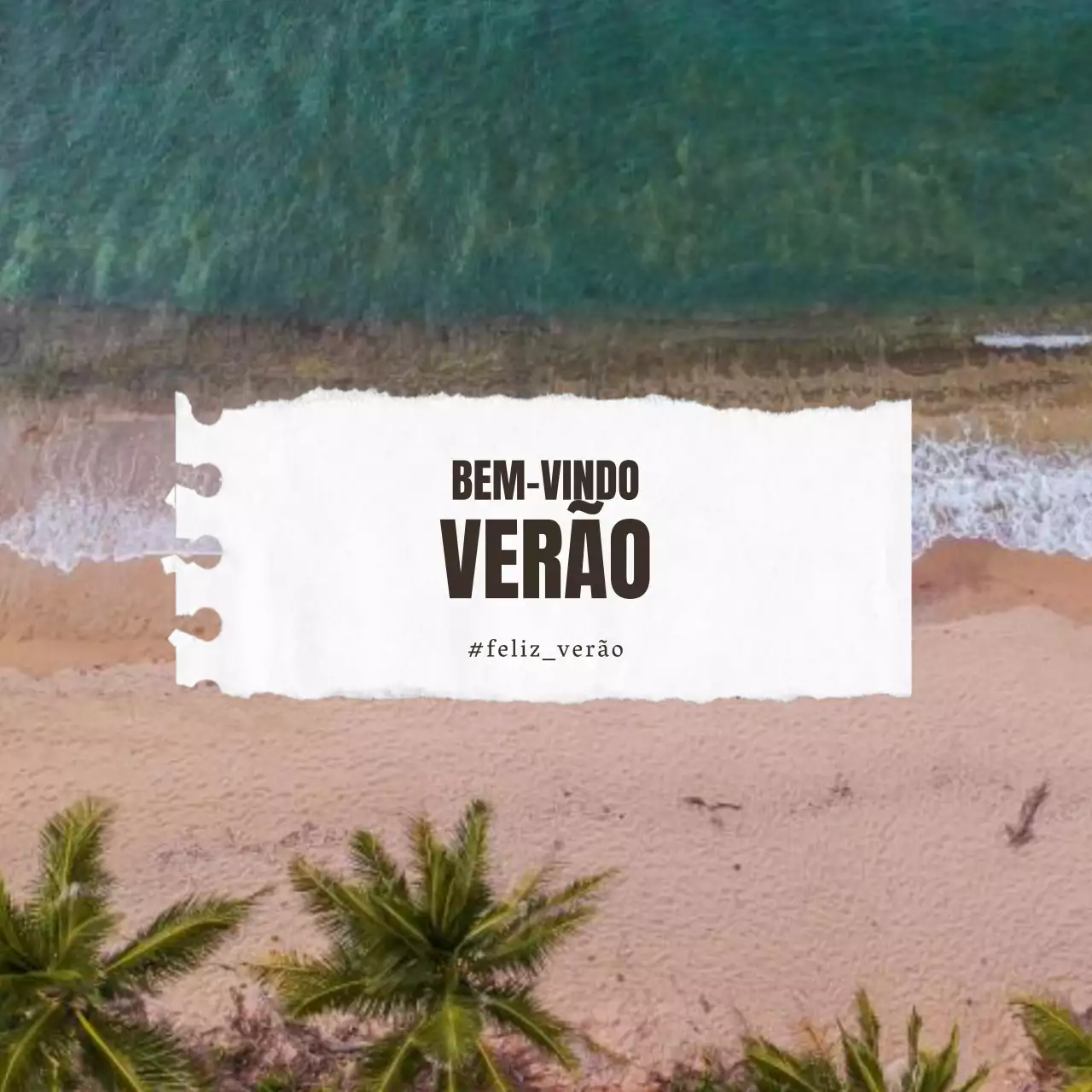 Bloco de notas minimalista de viagem de verão com sentimentos do oceano em verde e branco