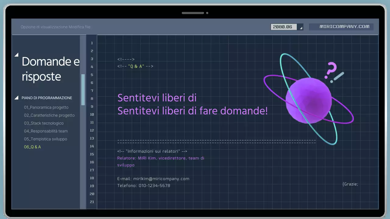 Prospetto del programma di codifica per sviluppatori in stile cyber in blu navy e giallo