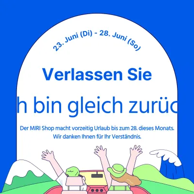 Kitschige Sommerferien-Ankündigungen in Blau und Grün