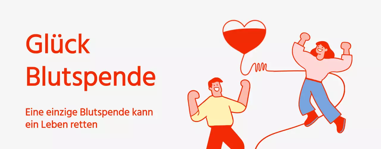 Blutspende Illustration Konzept in rot und grau