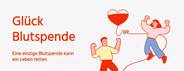 Blutspende Illustration Konzept in rot und grau