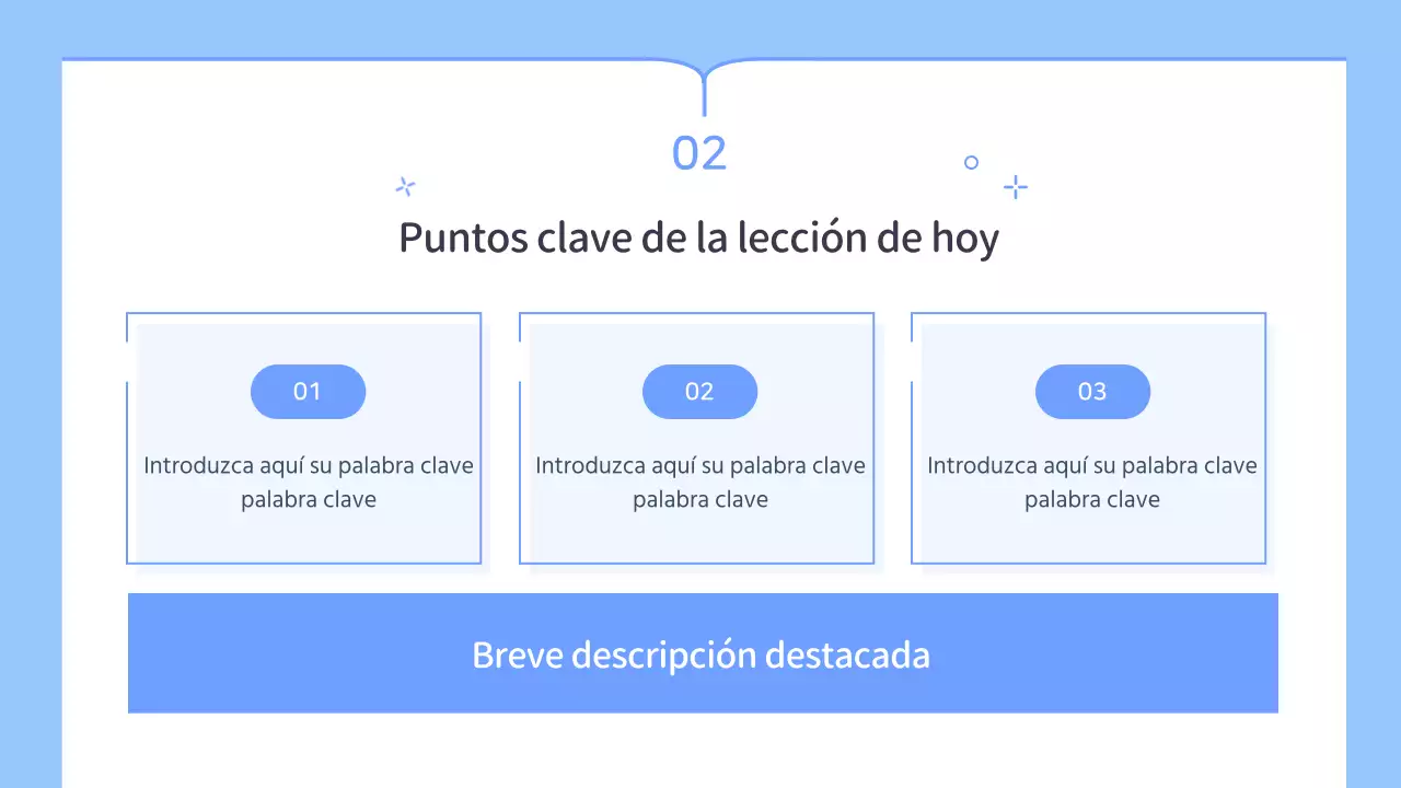 Plan de clases sencillo para profesores en azul y blanco