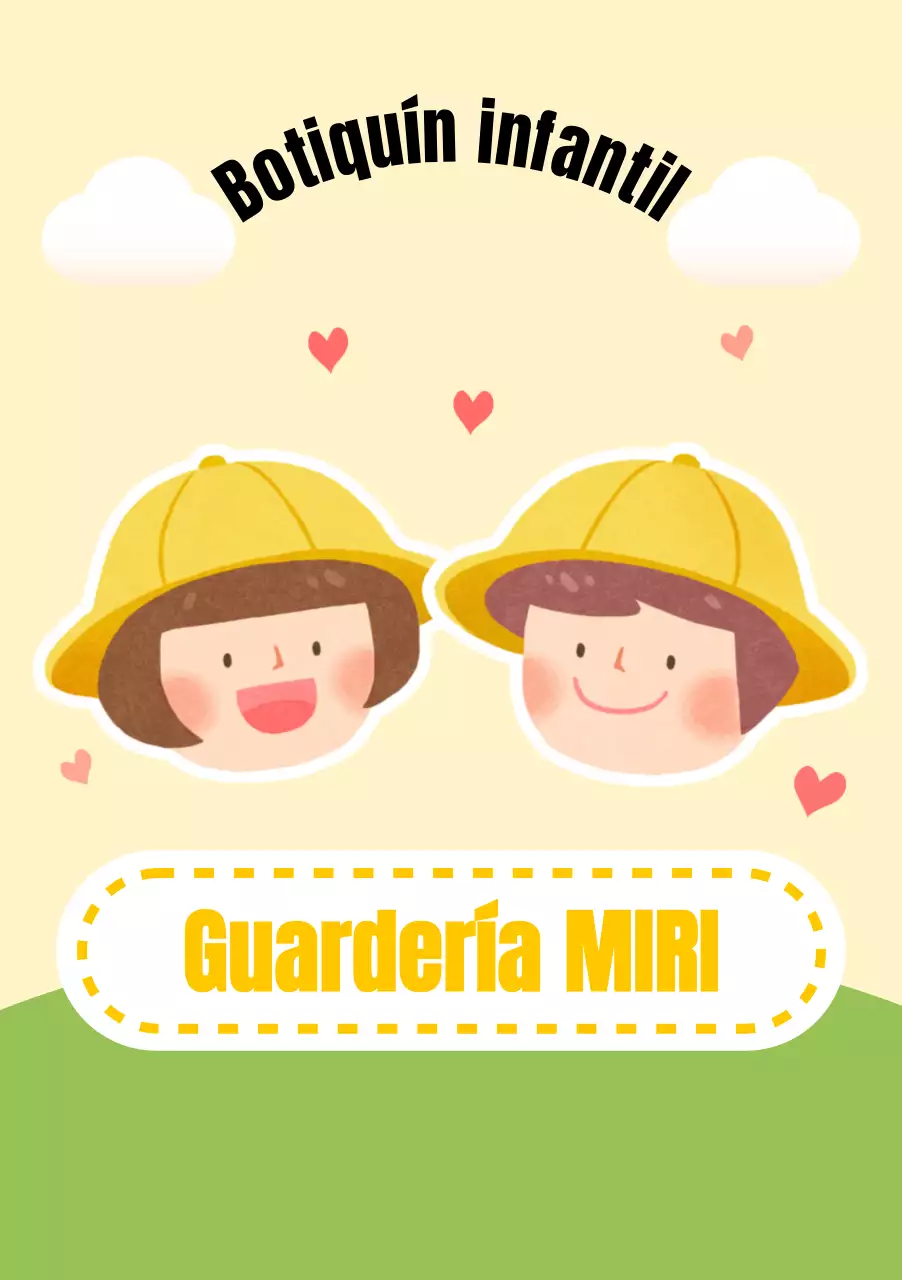 Diseño de guardería con simpáticas ilustraciones infantiles