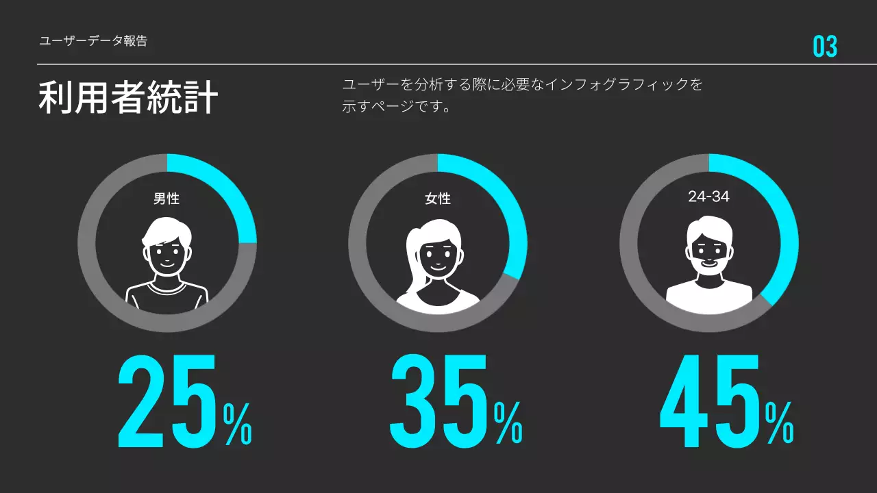 黒 モダン 資料 プレゼンテーション