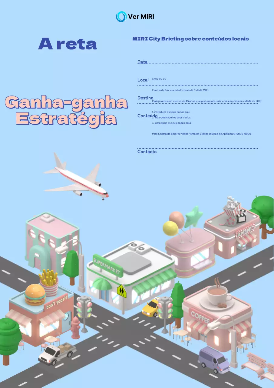 Promover uma proposta de negócio gira em rosa e azul claro