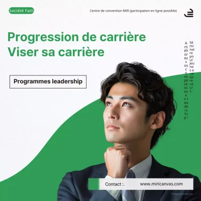 Promouvoir un simple séminaire de développement du leadership vert et blanc