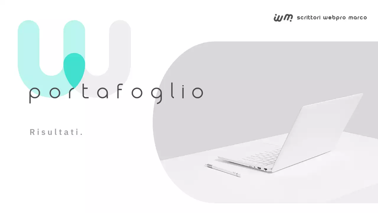 Un semplice portfolio per scrittori freelance in bianco