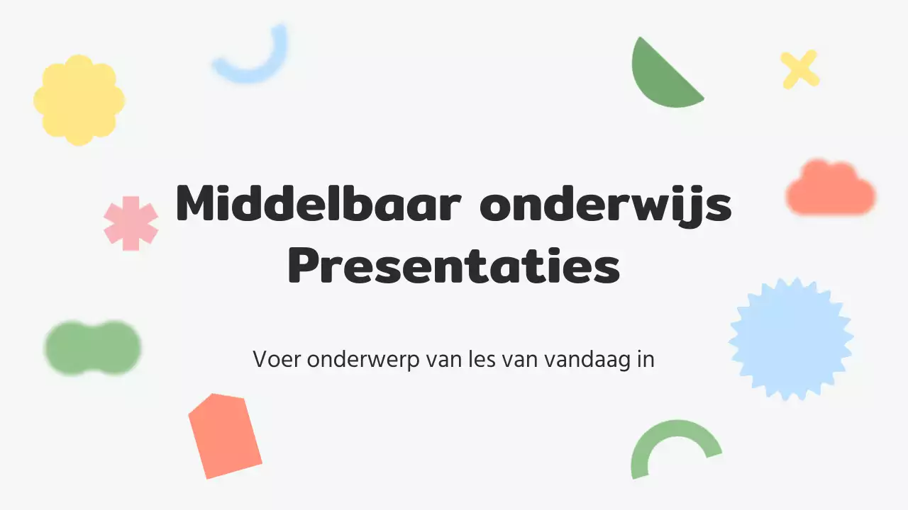 De grijze, gezellige schooljuf lesplan