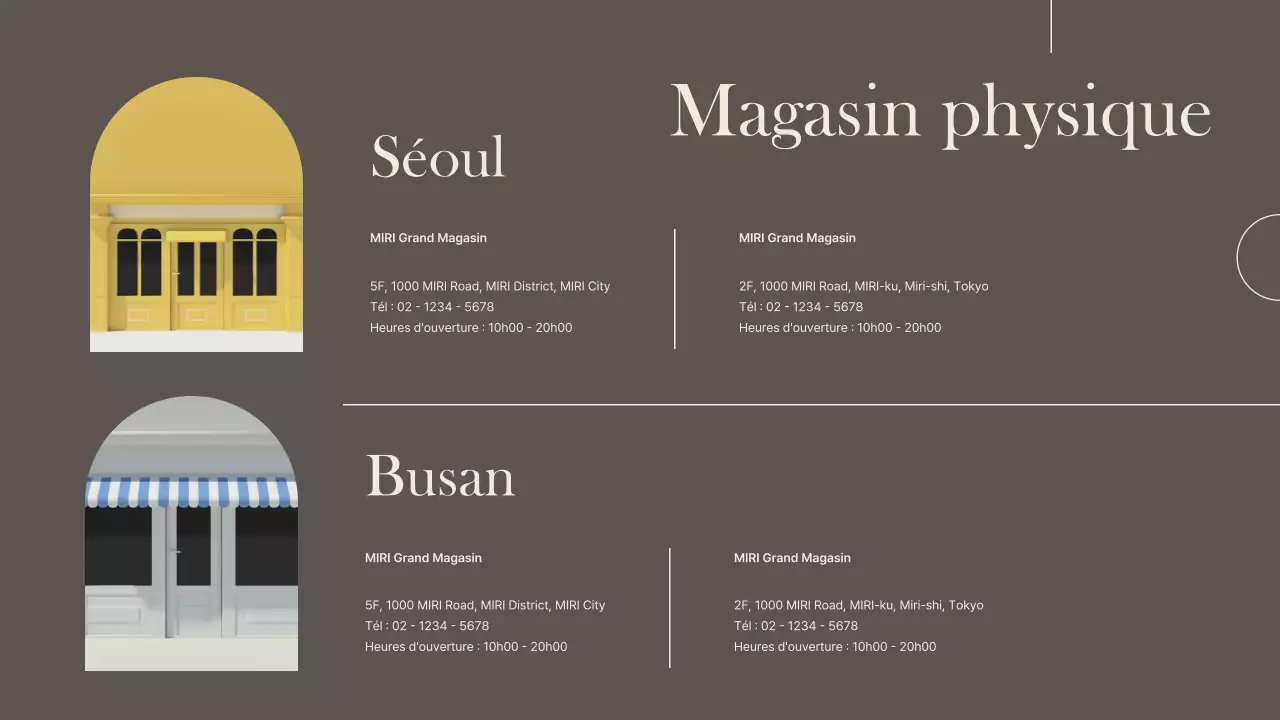 Une marque de luxe pour les petites entreprises en marron et ivoire