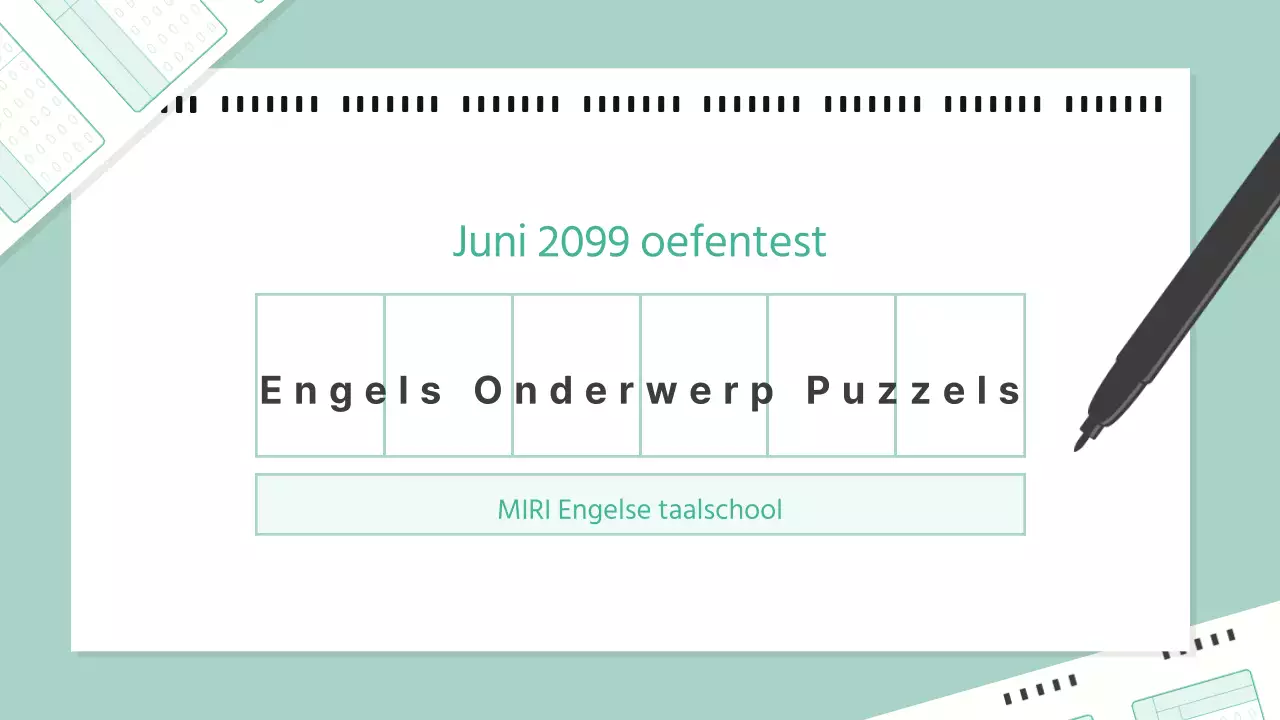 Abstracts' gratis hulpmiddelen voor oefentests Engels