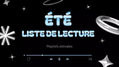 Une ambiance estivale simple en bleu clair et noir MainTitle