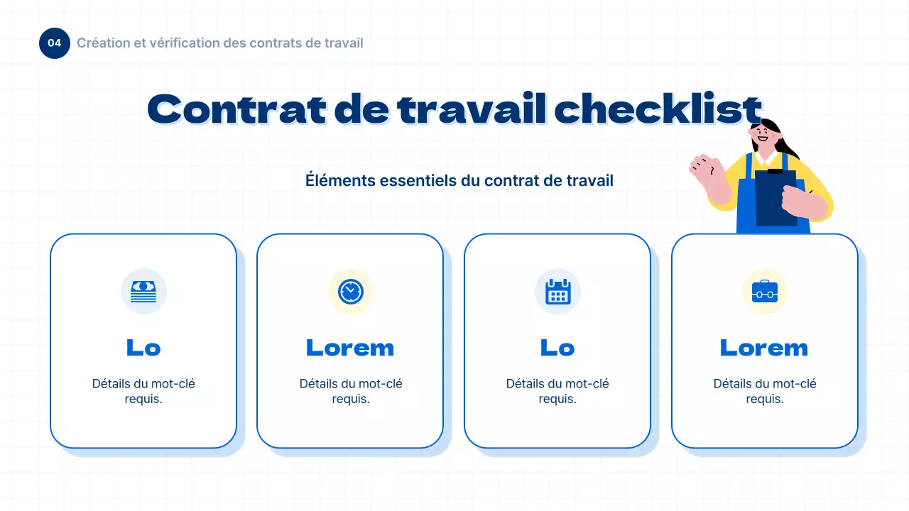 Informations sur le droit du travail des jeunes en bleu et dans un style simple