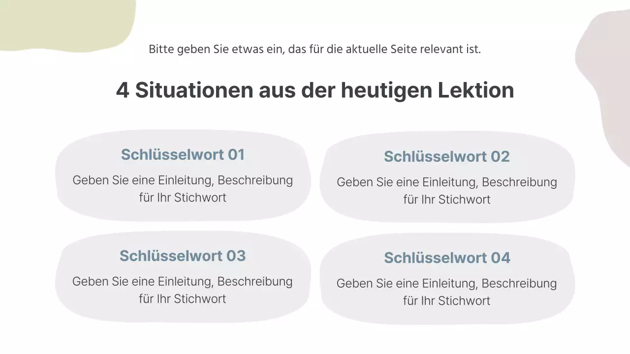 Graue und einfache Unterrichtsmaterialien für Lehrer